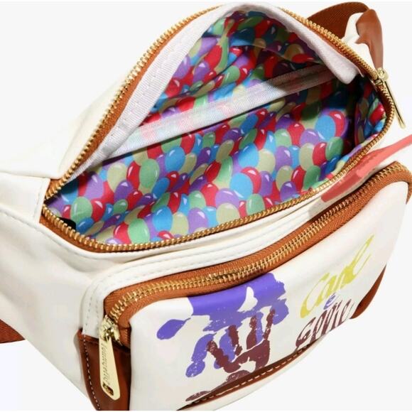 NWOT Disney Loungefly Pixar Up Carl and Ellie Mailbox Fanny Pack Crossbody Bag - Picture 5 of 7